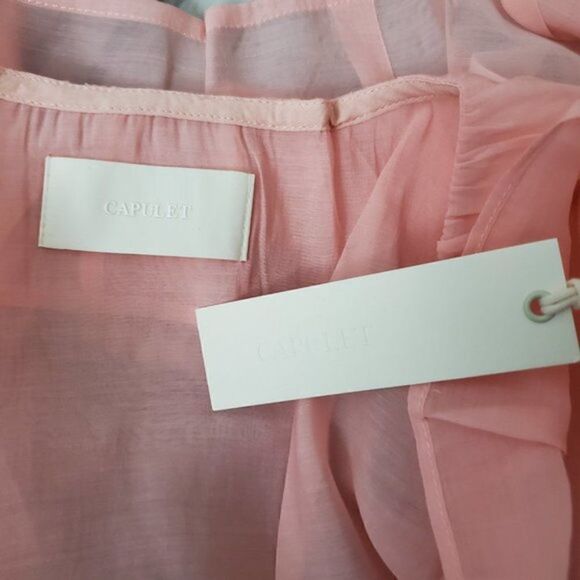Capulet Lexi Ruffle Wrap Top Camelia XS NWT - Picture 7 of 8